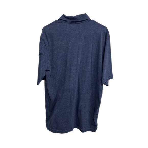 Tampa Bay Rays Majestic Polo Shirt Blue Cotton Polyester Blend Sz Large - Picture 2 of 8